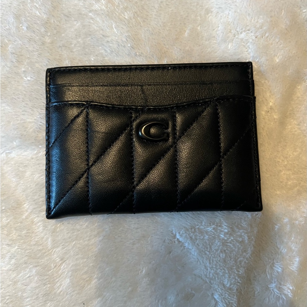 Coach quilted card case